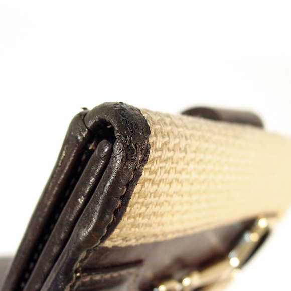 GUCCI Authentic Vintage Linen Horsebit Wallet - Picture 6 of 8